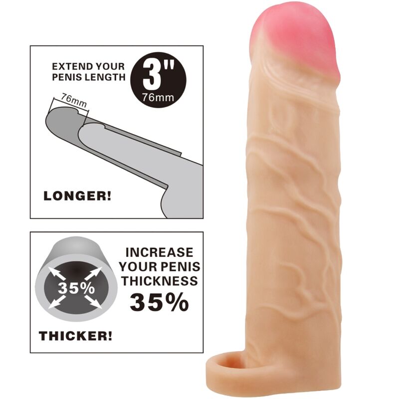 PRETTY LOVE GERD penis extender cover i köttfärg