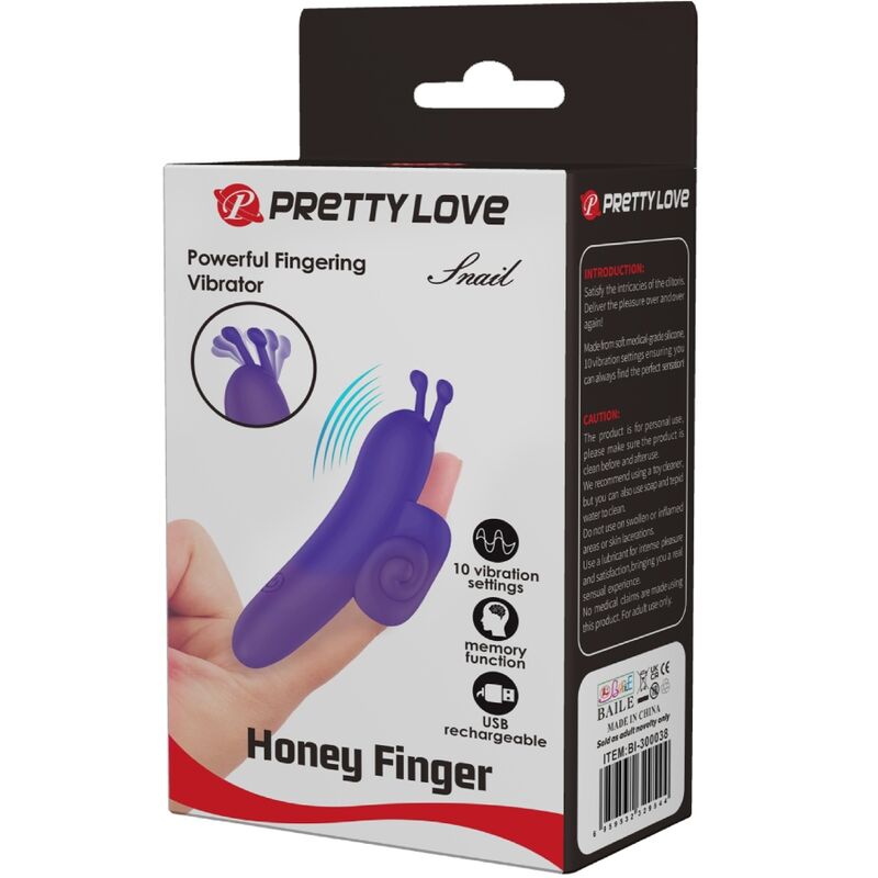 PRETTY LOVE Snail lila finger-vibrator