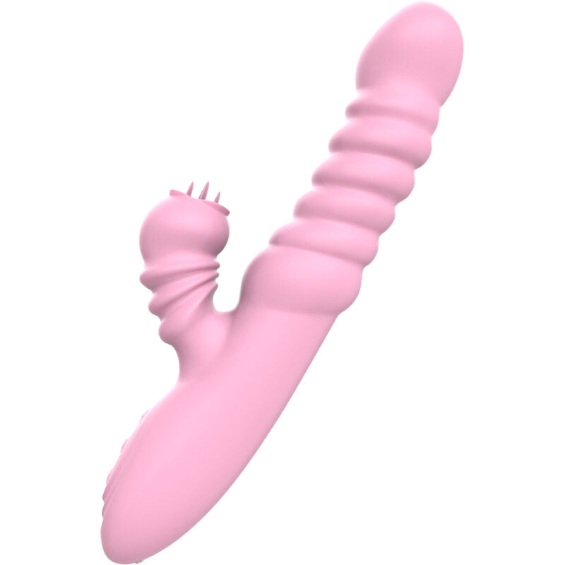 ARMONY multifunktionell vibrator med värmeeffekt och stimulerande tunga rosa