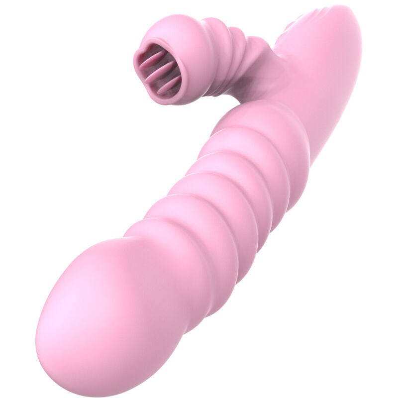 ARMONY multifunktionell vibrator med värmeeffekt och stimulerande tunga rosa