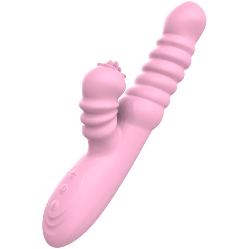 ARMONY multifunktionell vibrator med värmeeffekt och stimulerande tunga rosa