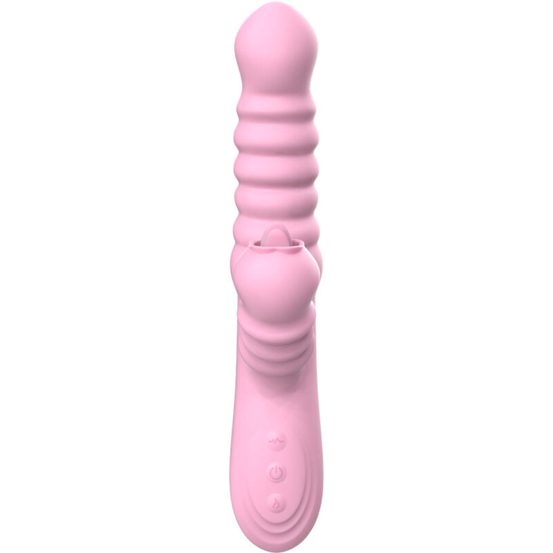 ARMONY multifunktionell vibrator med värmeeffekt och stimulerande tunga rosa