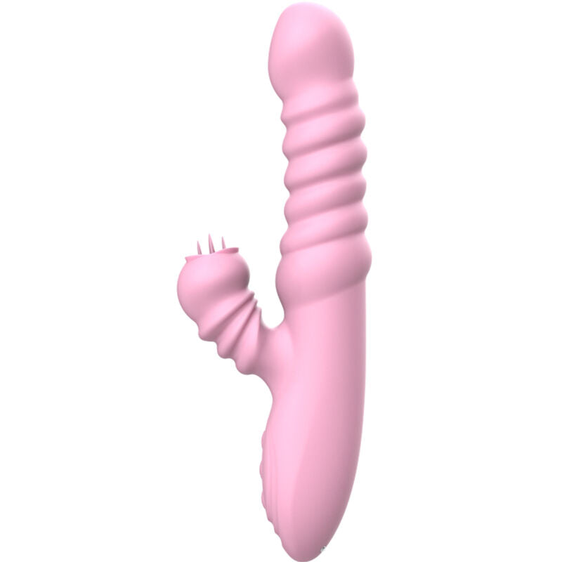 ARMONY multifunktionell vibrator med värmeeffekt och stimulerande tunga rosa