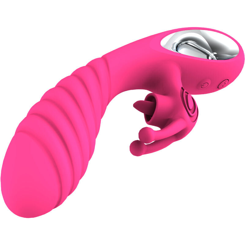 ARMONY - VICKY RABBIT VIBRATOR MED FUCHSIA PULL RING TONGUE