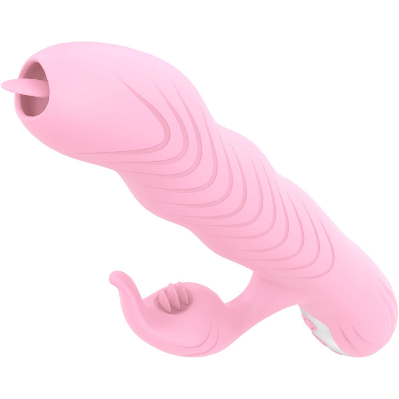 ARMONY - Marcia vibrator med dubbelt tungstimulerande värmeeffekt rosa