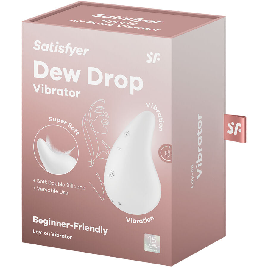 Satisfyer Dew Drop vibrator i vit färg