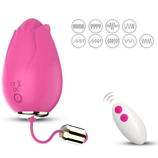 ARMONY Mandala äggvibrator G-punkt med fjärrkontroll i fuchsia
