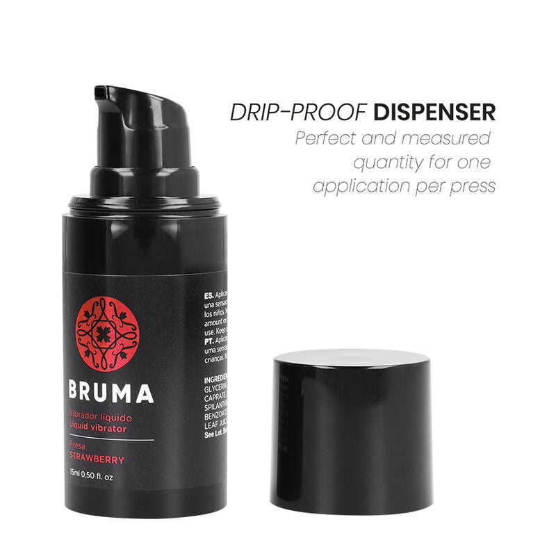 BRUMA flytande vibrator med jordgubbssmak 15 ml