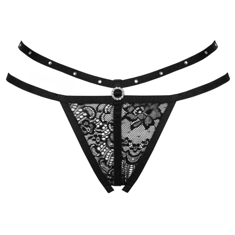 Svart crotchless stringtrosa från Livco Corsetti Fashion