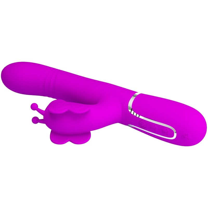 Pretty Love multifunktionell rabbit vibrator i fuchsia