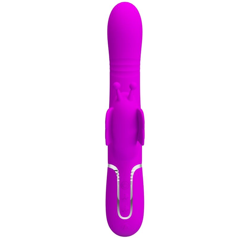 Pretty Love multifunktionell rabbit vibrator i fuchsia