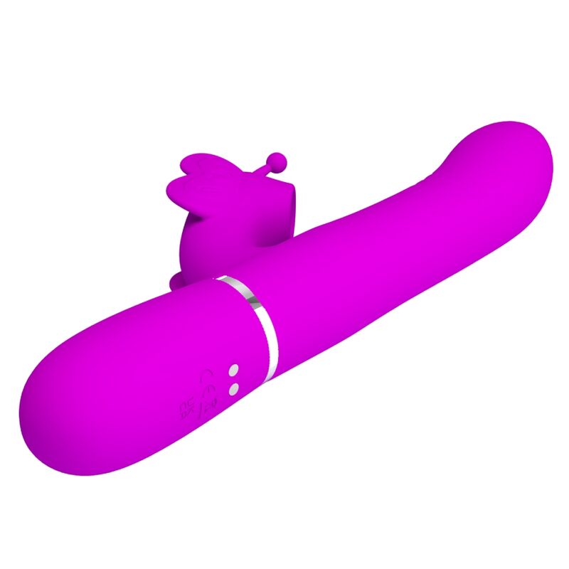 Pretty Love multifunktionell rabbit vibrator i fuchsia