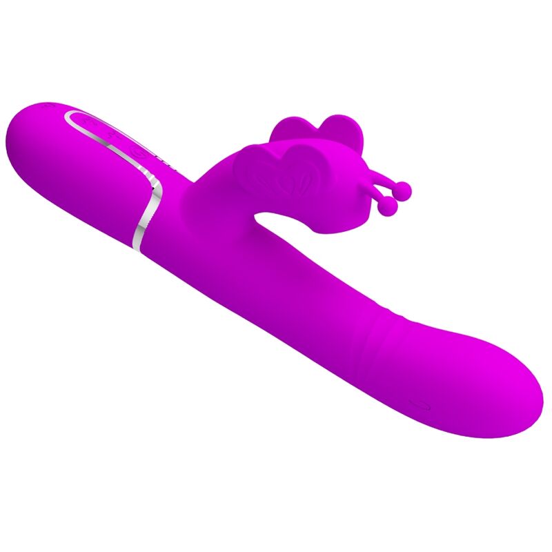 Pretty Love multifunktionell rabbit vibrator i fuchsia