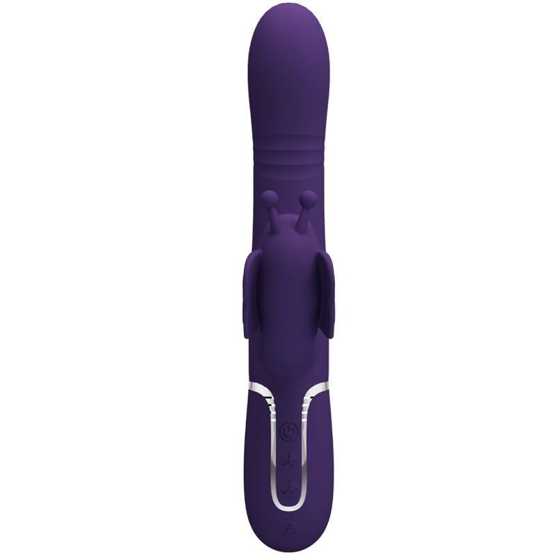 Pretty Love multifunktionell rabbit vibrator 4 i 1 lila