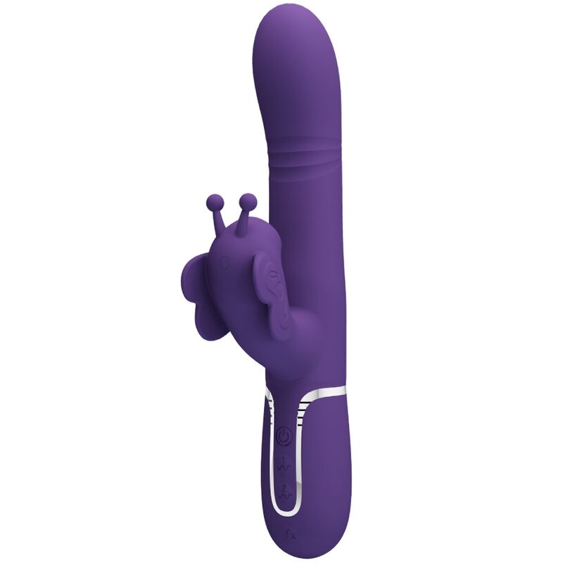Pretty Love multifunktionell rabbit vibrator 4 i 1 lila