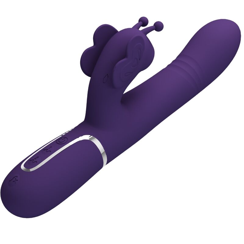 Pretty Love multifunktionell rabbit vibrator 4 i 1 lila