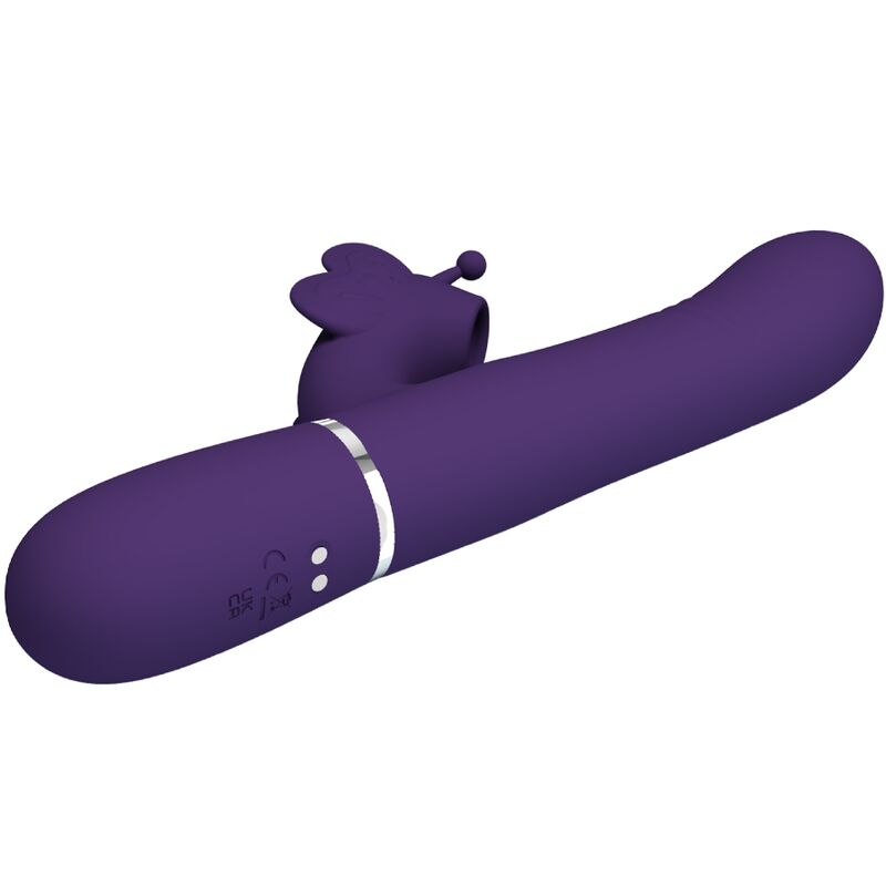 Pretty Love multifunktionell rabbit vibrator 4 i 1 lila