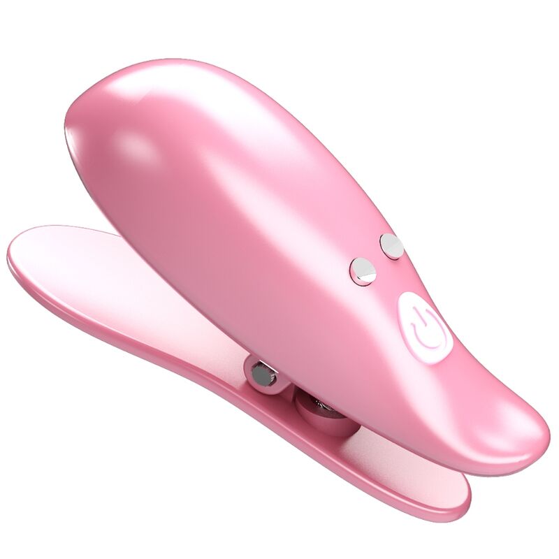 PRETTY LOVE - LEAF VIBRERANDE NIPPLE CLAMPS PINK