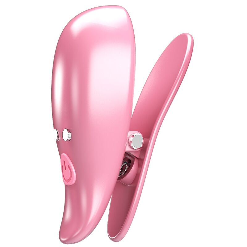 PRETTY LOVE - LEAF VIBRERANDE NIPPLE CLAMPS PINK