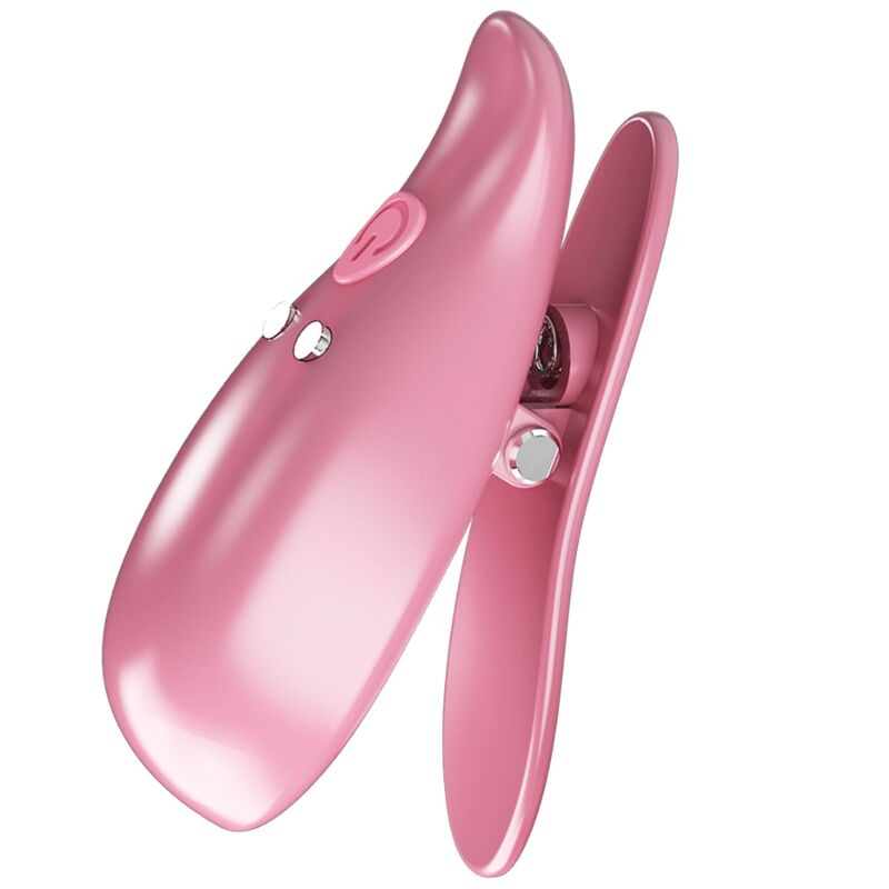 PRETTY LOVE - LEAF VIBRERANDE NIPPLE CLAMPS PINK