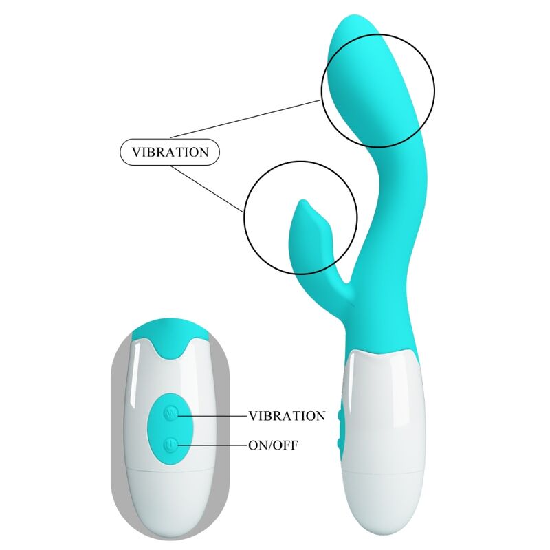 Pretty Love Brighty G-spot vibrator i aqua grön