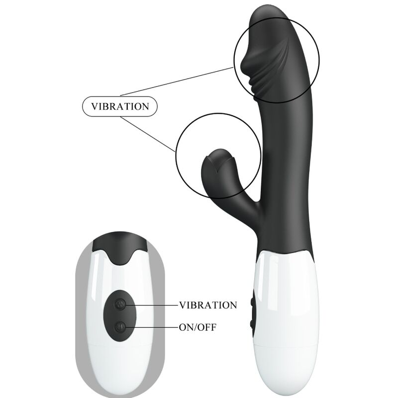 PRETTY LOVE Snappy G-spot vibrator i svart