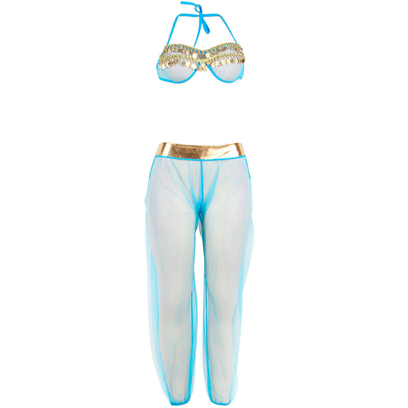 Blått lingerie-set i India Style L/XL