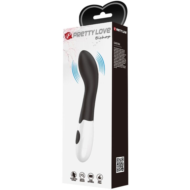 Pretty Love Bishop G-spot vibrator i svart