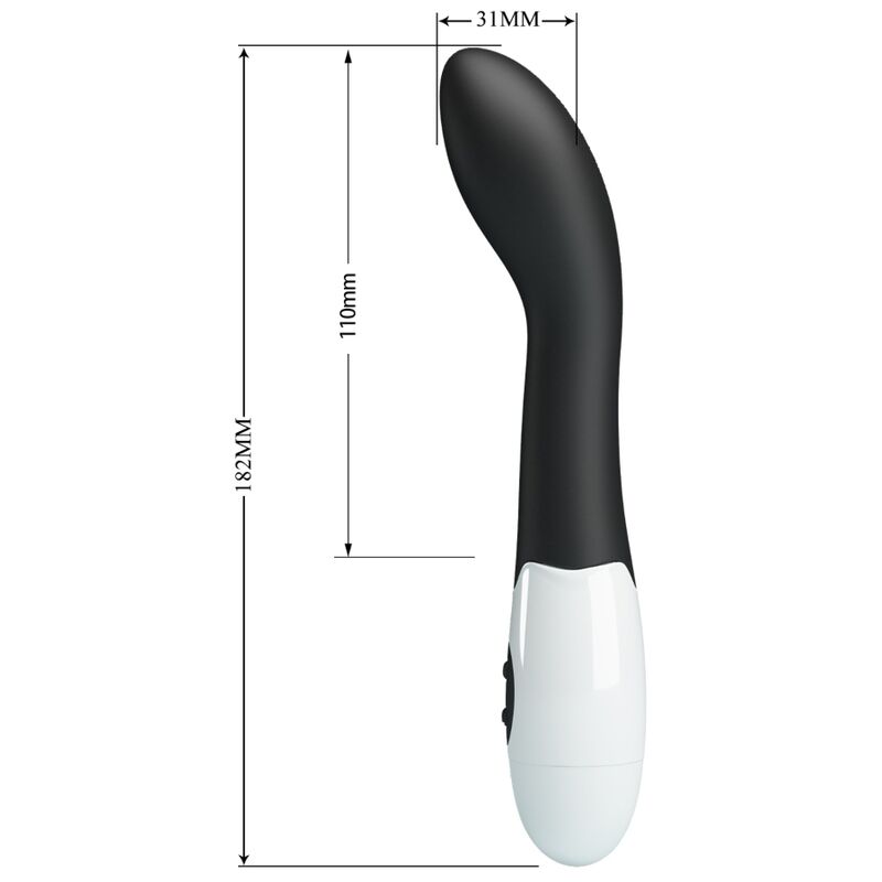 Pretty Love Bishop G-spot vibrator i svart