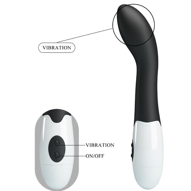 Pretty Love Bishop G-spot vibrator i svart