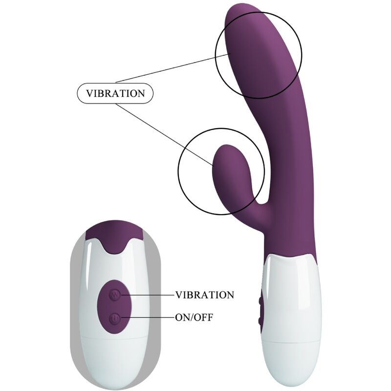 Alvis Rabbit Vibrator från Pretty Love i lila