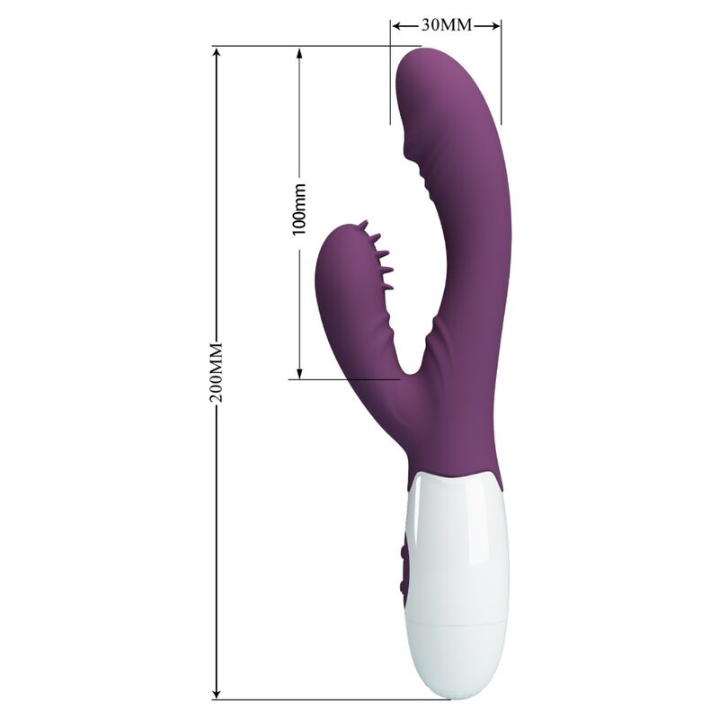 PRETTY LOVE Andre Rabbit Vibrator och G-punkt stimulator i lila