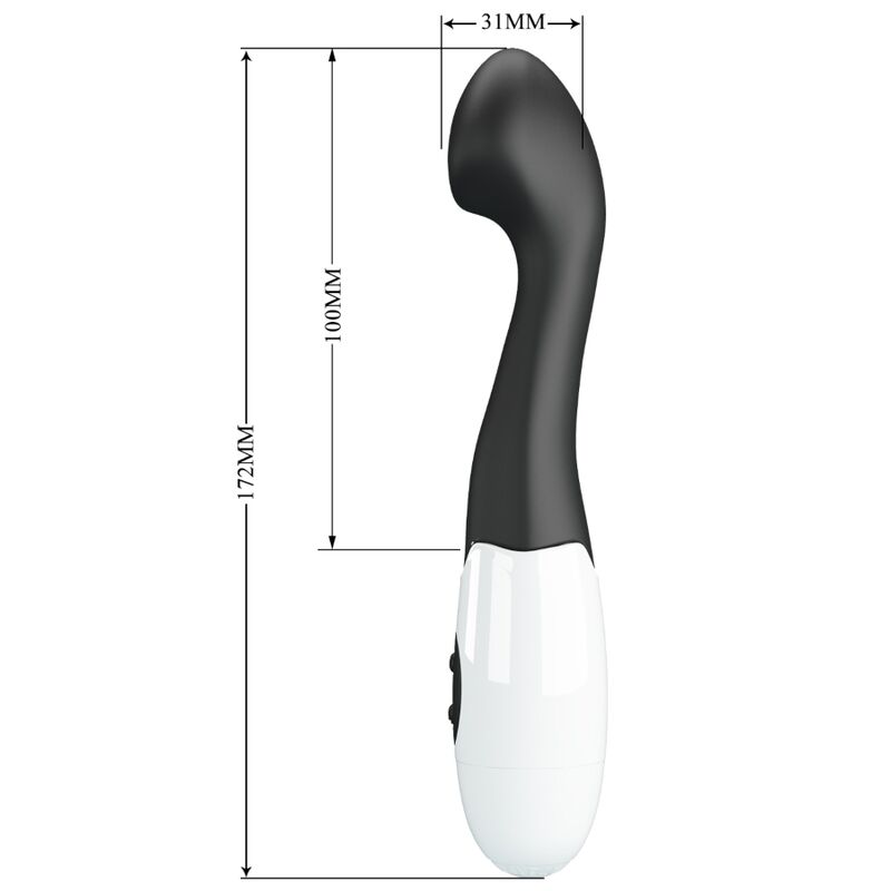 Pretty Love Charles G-spot vibrator i svart med 30 lägen