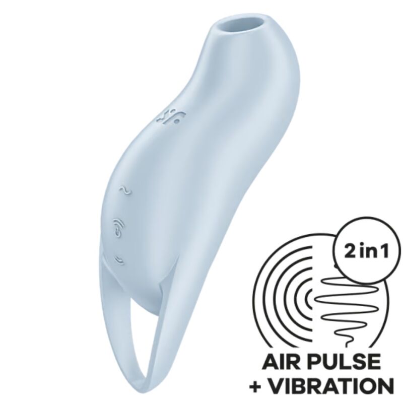 Satisfyer Pocket Pro 1 klitorisstimulator i ljusblå färg