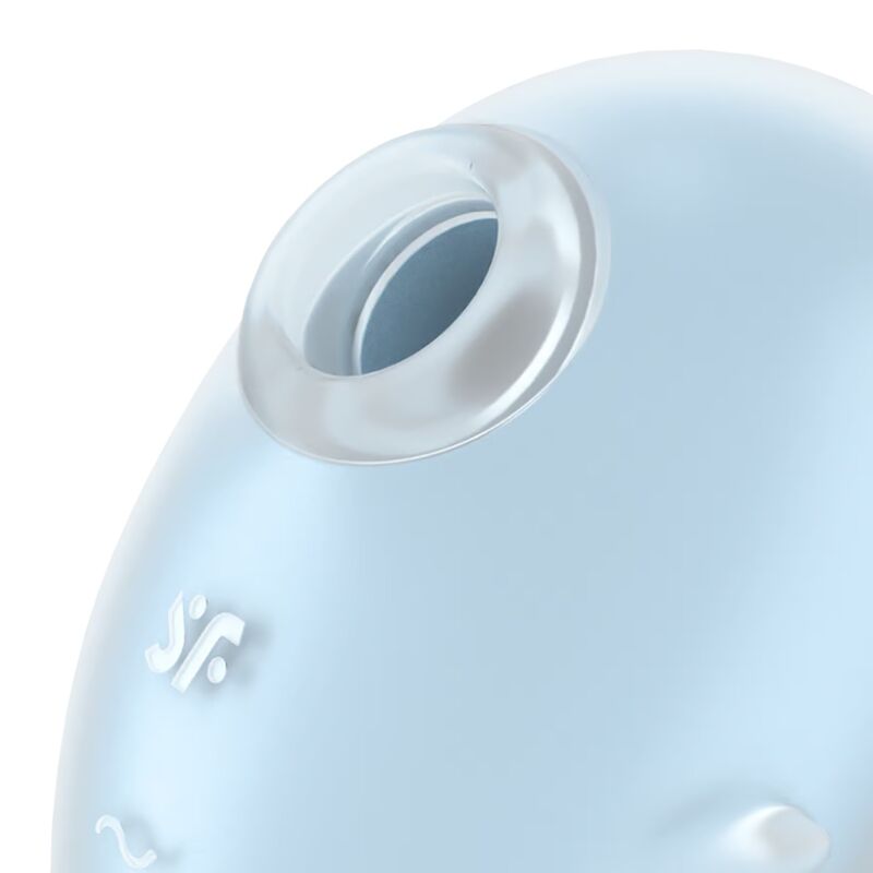 Satisfyer Cutie Ghost lay-on vibrator i ljusblå färg
