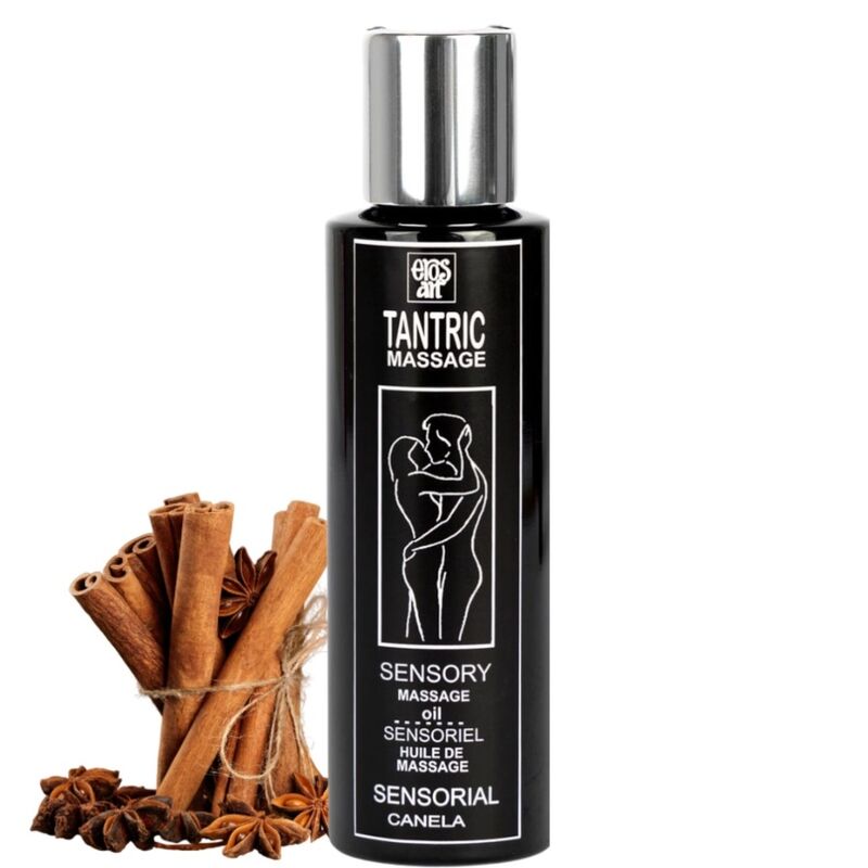 EROS-ART naturlig tantrisk massageolja med kanel 100 ml