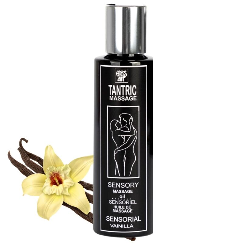 Naturlig tantrisk massageolja med vanilj 100 ml