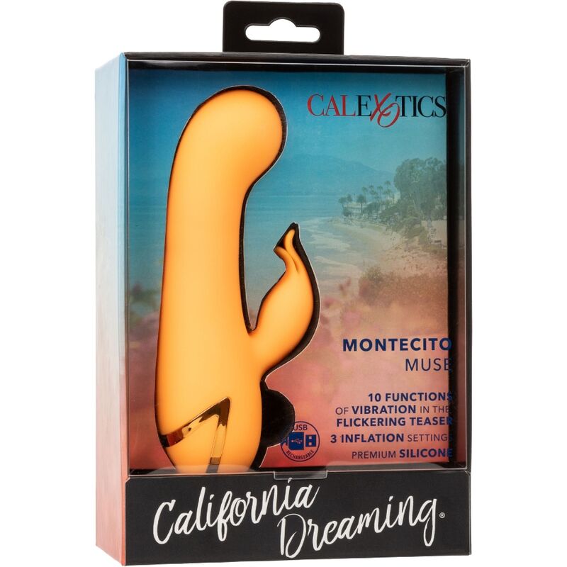 CalExotics Montecito Muse Vibrator Rabbit Orange