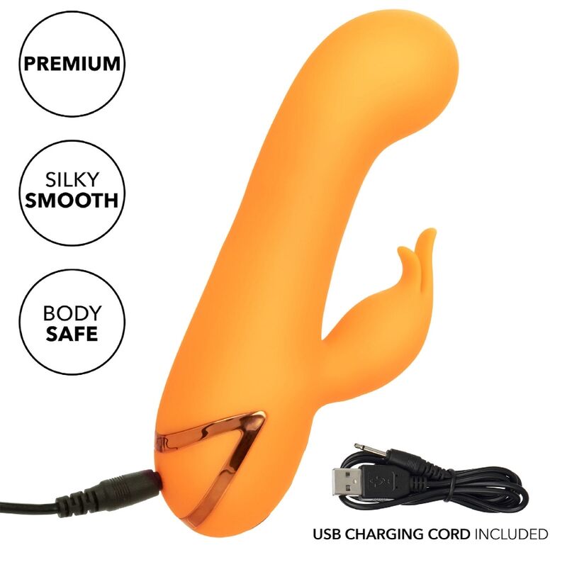 CalExotics Montecito Muse Vibrator Rabbit Orange