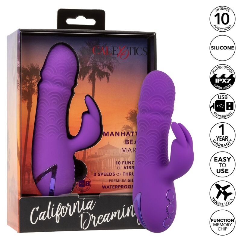 CALEXOTICS - MANHATTAN BEACH MARVEL VIBRATOR RABBIT PURPLE