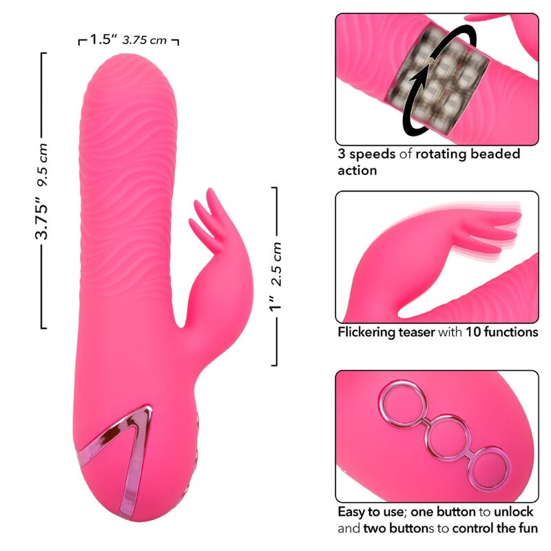 CalExotics Sacramento Sweetie Vibrator Rabbit i rosa