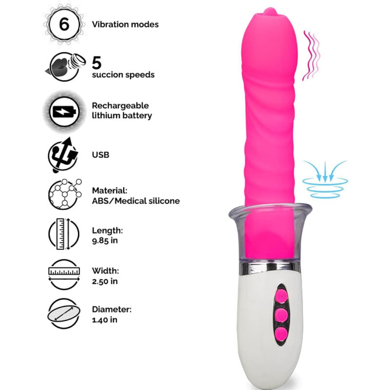 ARMONY Liberty vibrator med thrusting och tungspets