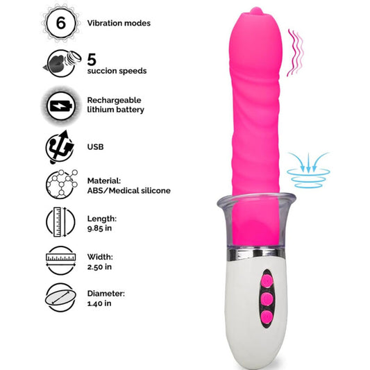 ARMONY Liberty vibrator med thrusting och tungspets