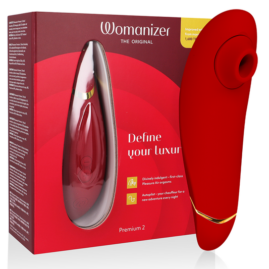 Womanizer Premium 2 klitorisstimulator i bordeaux