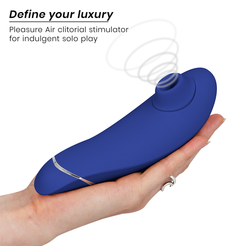 Womanizer Premium 2 klitorisstimulator i blåbärsfärg