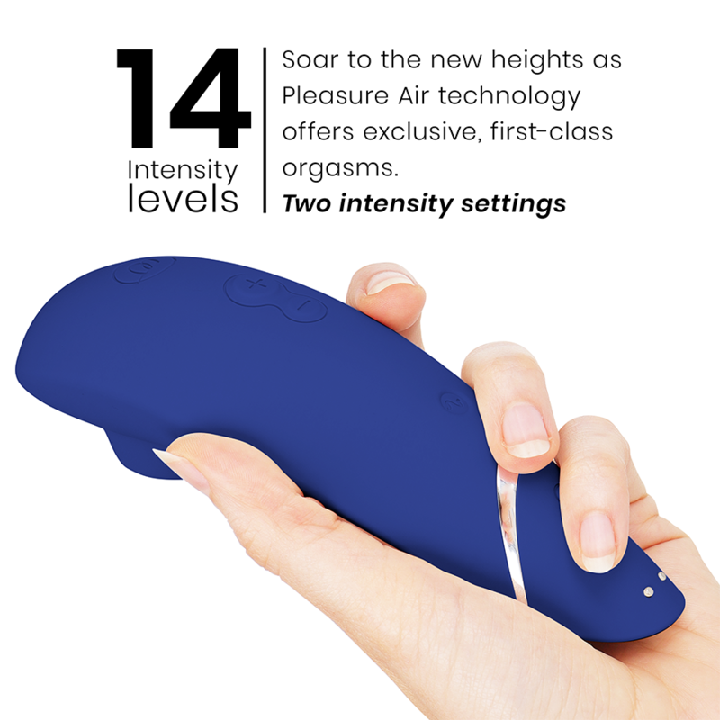 Womanizer Premium 2 klitorisstimulator i blåbärsfärg