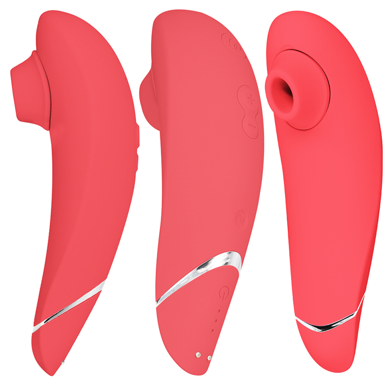 Womanizer Premium 2 klitoralsimulator i färgen hallon