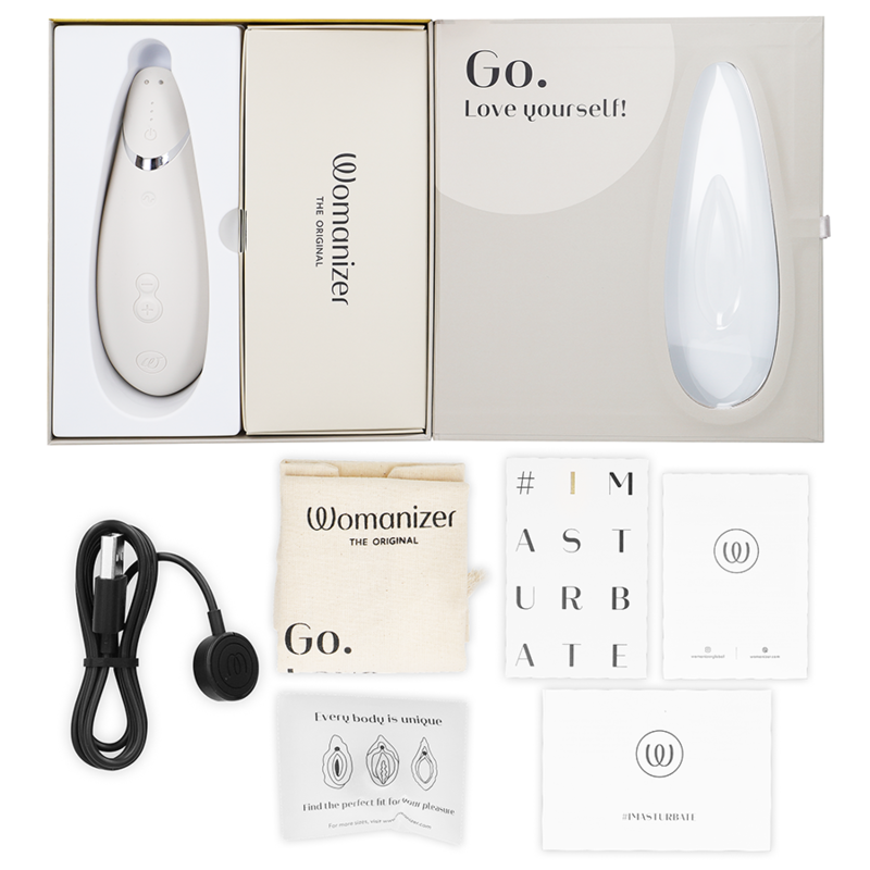 WOMANIZER - PREMIUM 2 KLITORALSTIMULATOR VARM GRÅ
