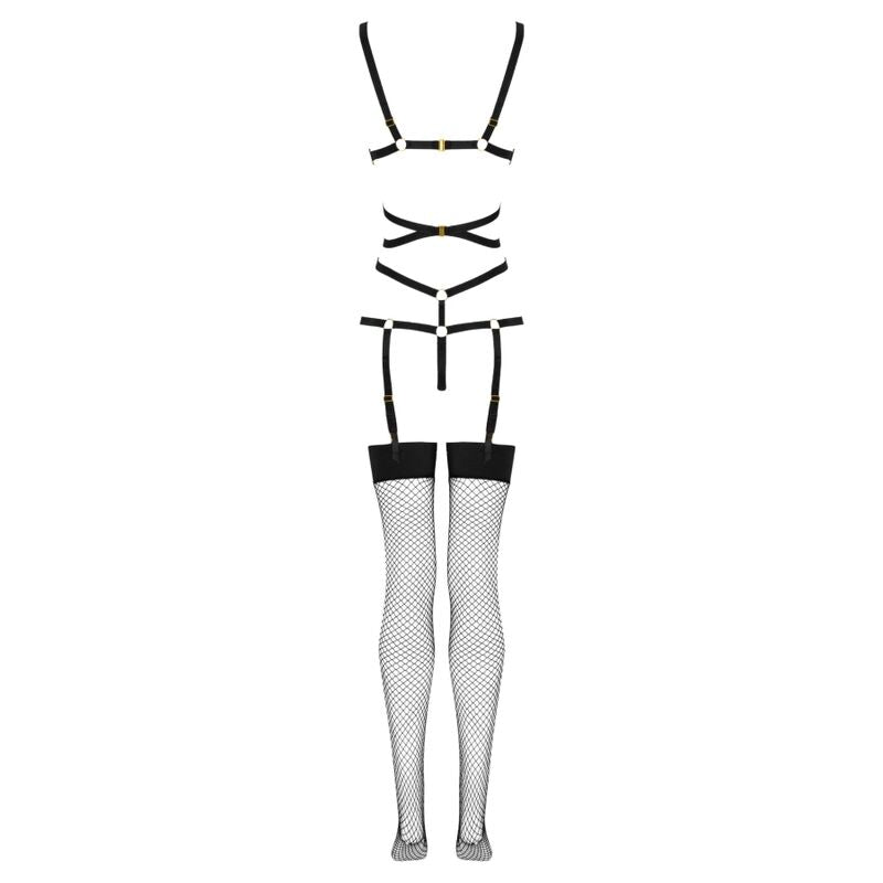 LIVCO CORSETTI FASHION Thiara set body och strumpor svart S/M