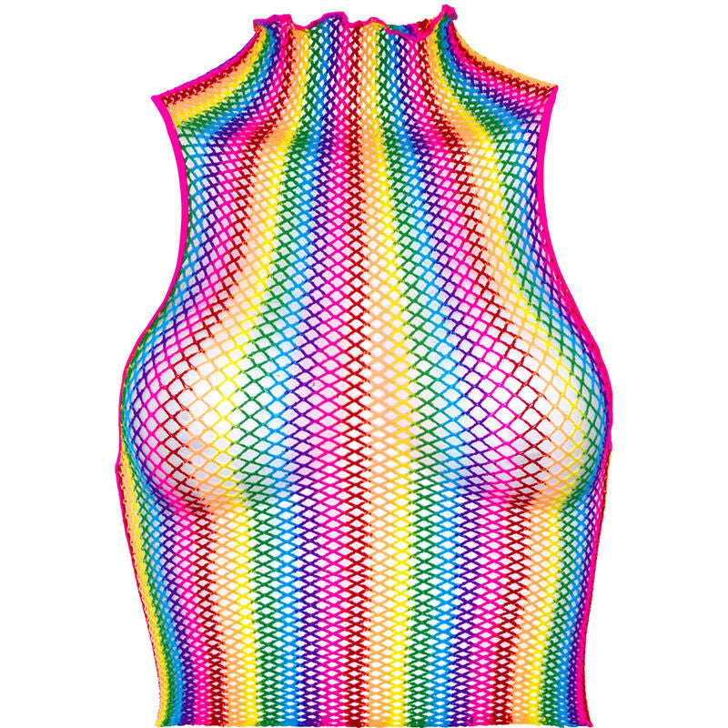 Multicolor nät topp från Leg Avenue
